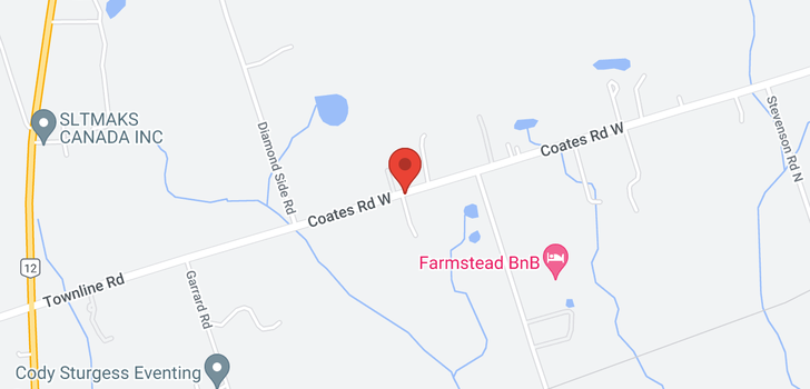 map of 961 COATES RD